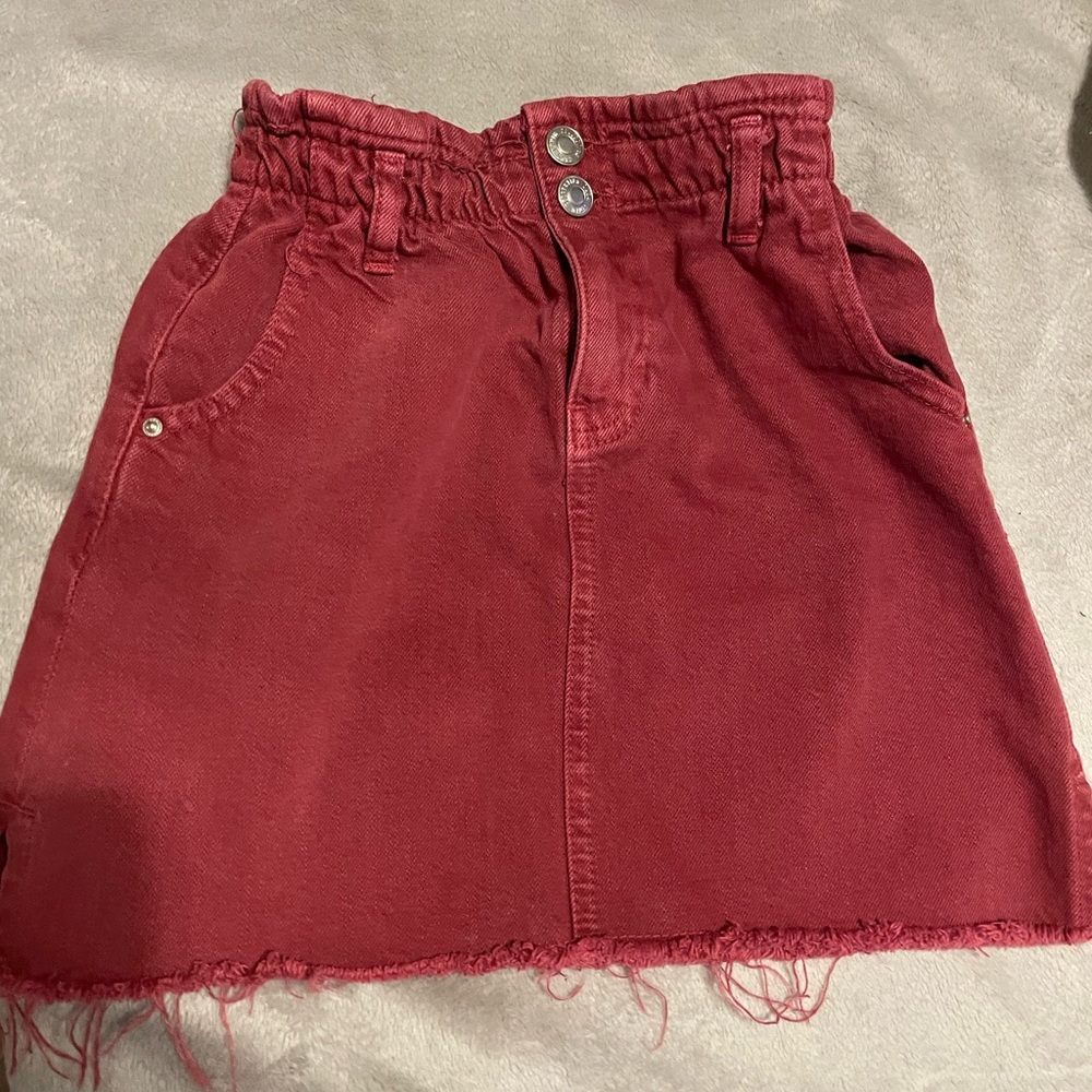 Red Zara skirt